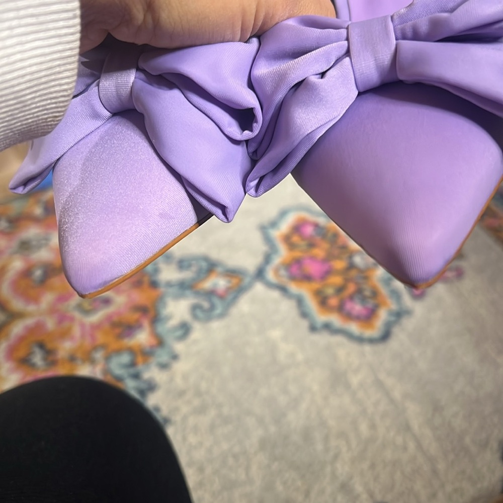 Zara bloggers lavender slingback bow heels - Picture 5 of 12